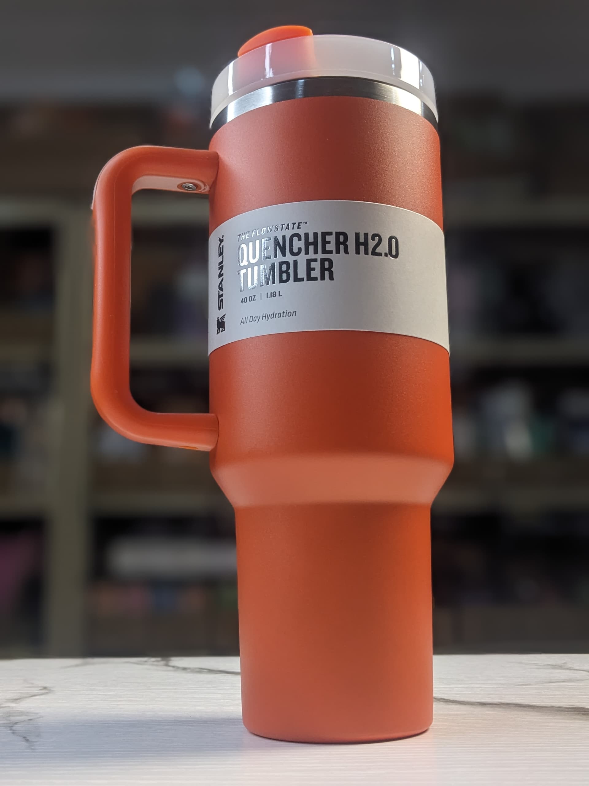 Orange Original Stanley Quencher H2.0 Flowstate thumblr Cup -