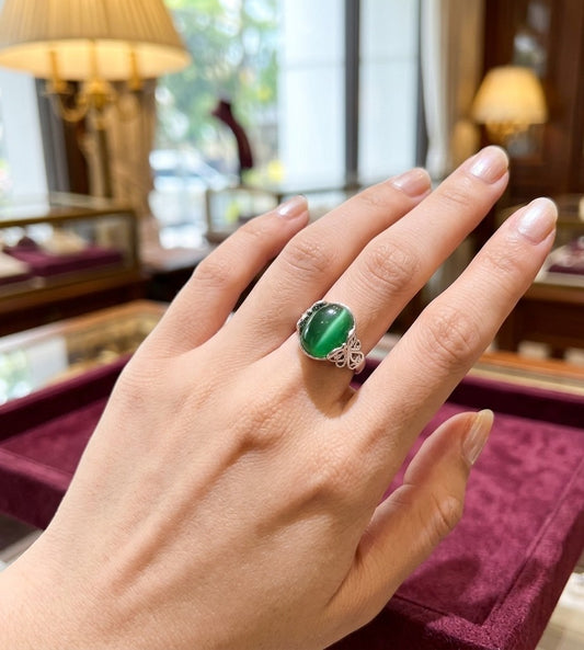 K18 | Wholesale Aura & Velvet Adjustable Ring Non Tarnish