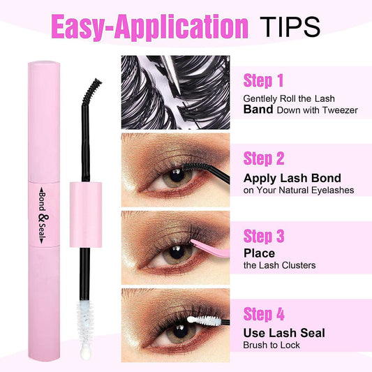Human hair Natural Lashes30D/40D Mixed Set + Free gift