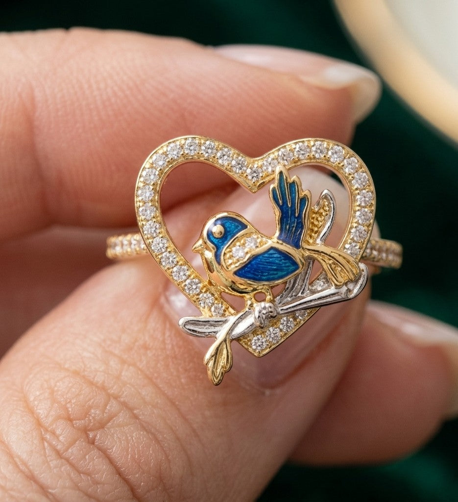 K21 | Wholesale Bluebird's Promise Ring Size 9 Non Tarnish