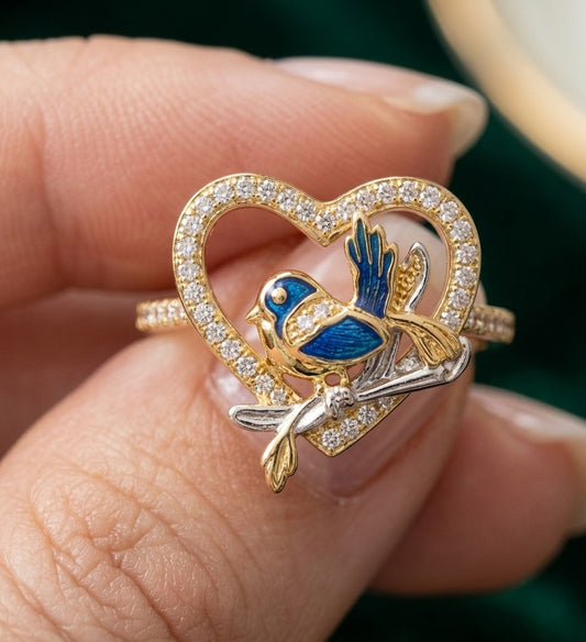 K20| Wholesale Bluebird's Promise Ring Size 8 Non Tarnish