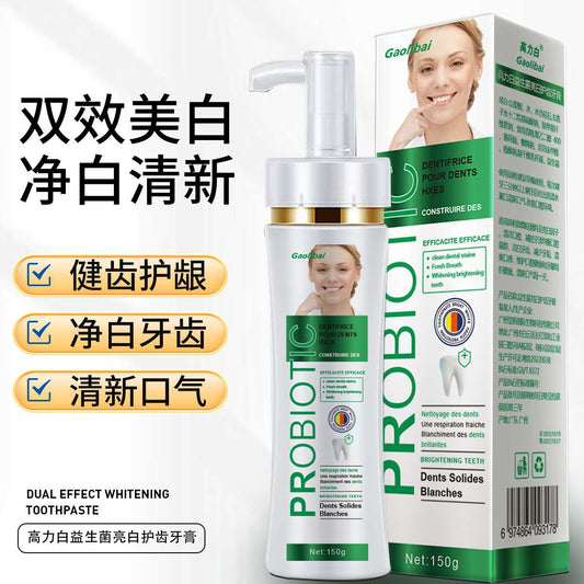 Probiotic treatment toothpaste for women with bad breath