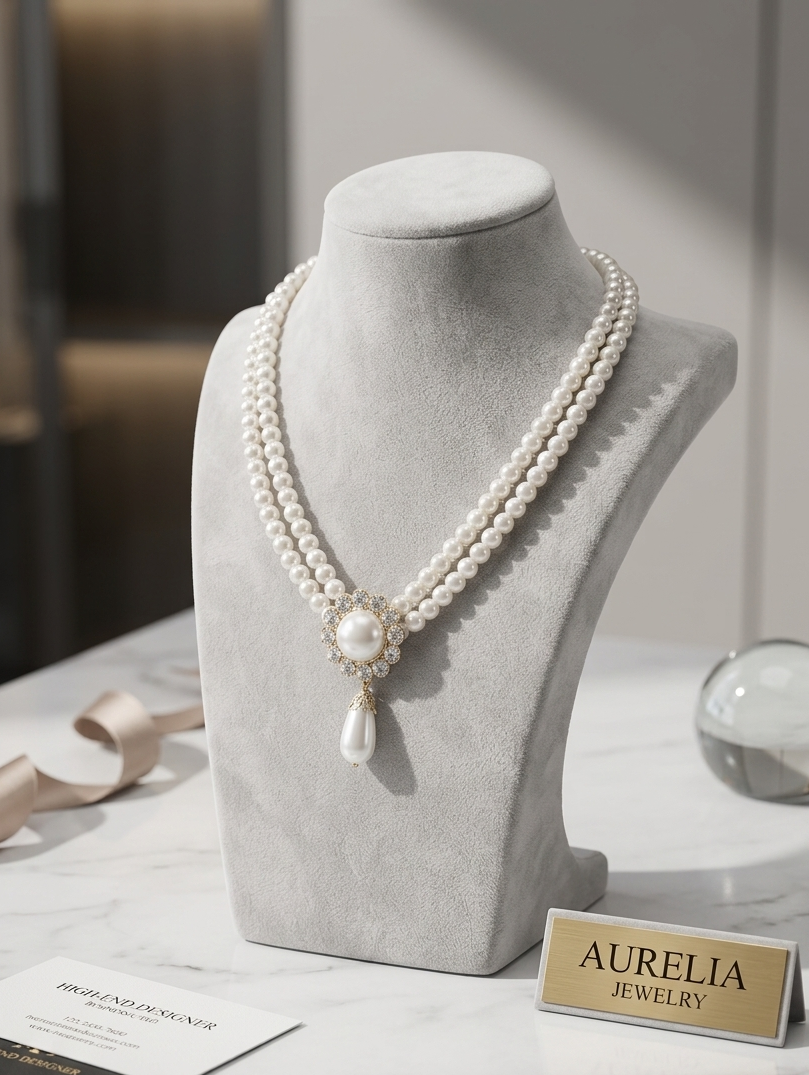 P03 | Aurelia Pearl Tassel  Necklace