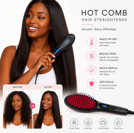 Ceramic Digital Heating Hair Brush