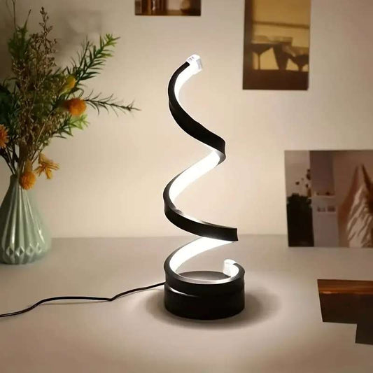 Modern Spiral Table Lamp - USB Three-color
Dimming