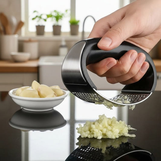 STAINLESS STEEL MANUAL GARLIC PRESS CRUSHER/CHOPPER/MASHER