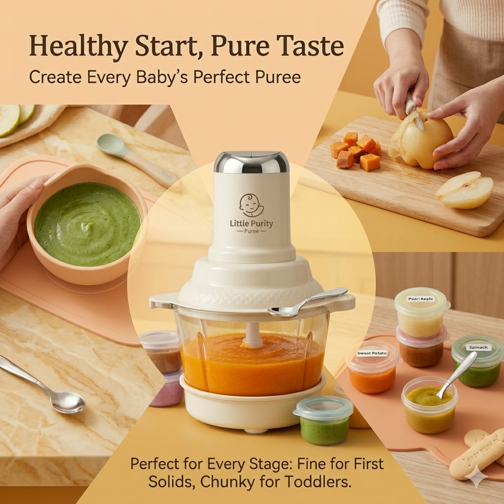 Food-grade Amazon best-selling baby Puree food machine, baby food blender set