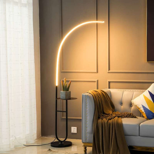 Nordic led lamp with Marble table top + marble base