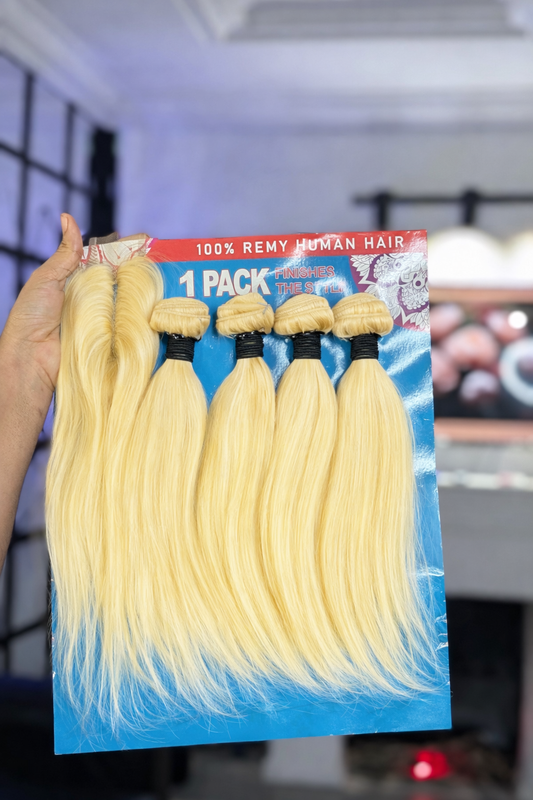 100% Remy human hair - Blonde