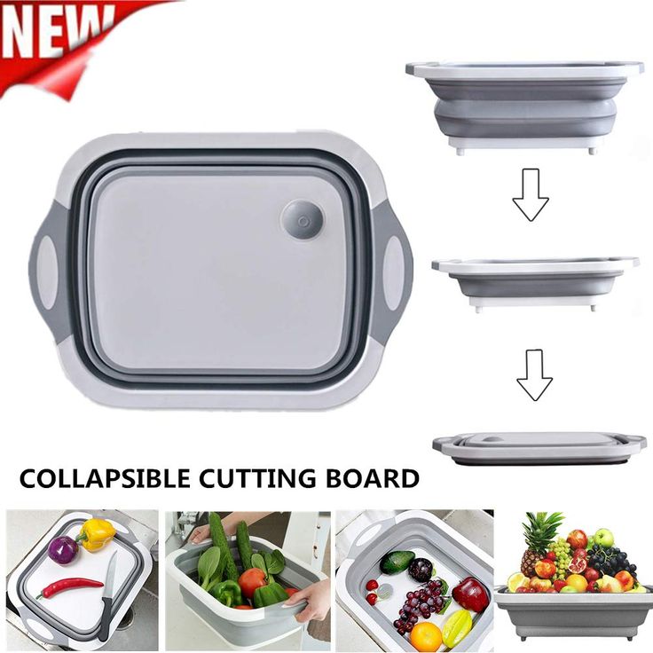 3 in 1 COLLAPSIBLE MULTIFUNCTIONAL CHOPPING TRAY/BOARD/BOWL