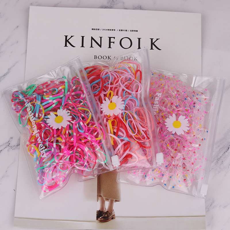 Luxe children's candy-colored rubber band hair tie