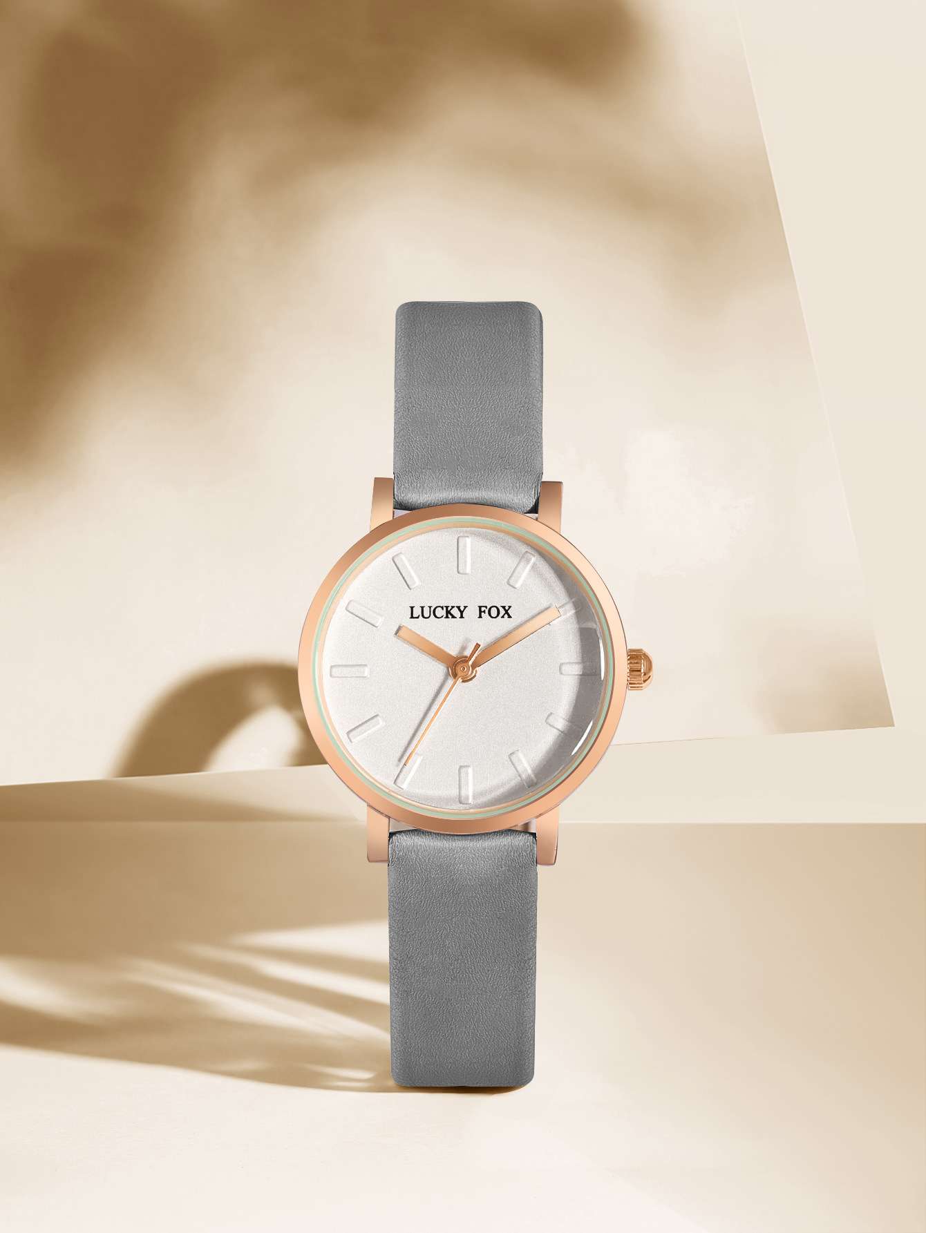 7 set Luckyfox  Watch Simple Casual Retro Quartz Leather Strap Women's Gift Box Set for Valentines gift