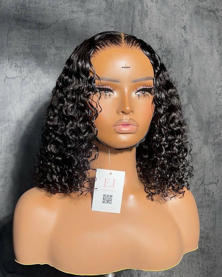 4*4  Jerry Curl wig 100% Human hair