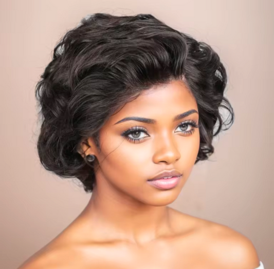 Wig Anny pixie Cut 13 x4 full frontal human hair like wig