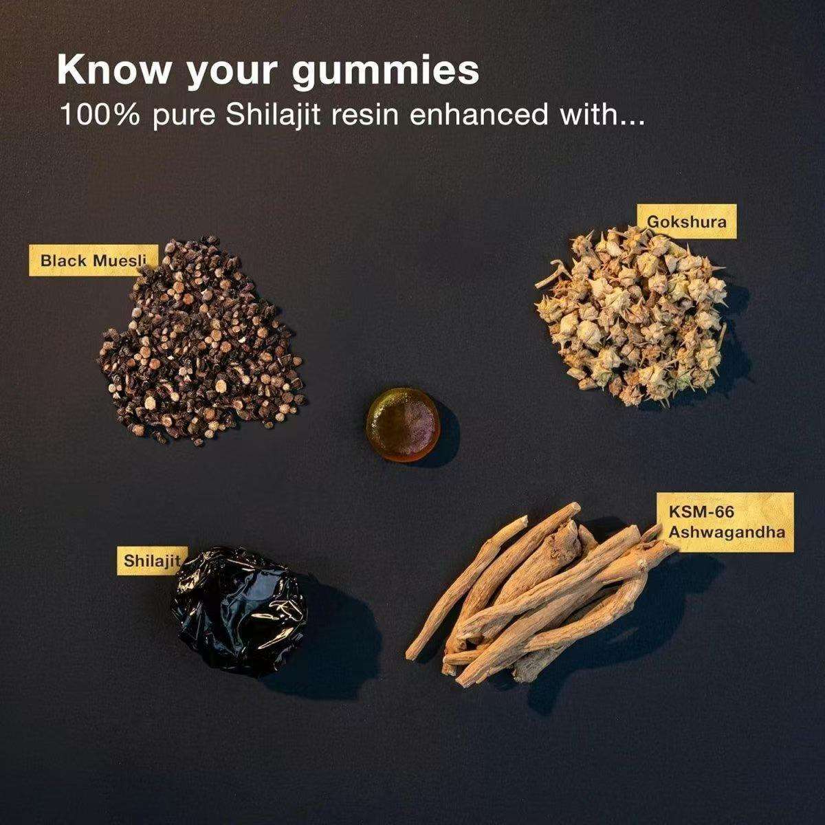Pure Himalayan  Shilajit Gold gummies 60 capsules - Preorder