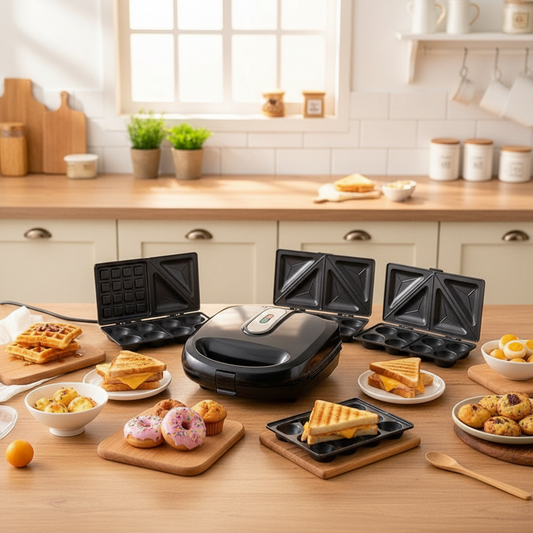 10 in 1 SOKANY STAINLESS STEEL NONSTICK DETACHABLE PLATE CAKE/NUT/DONUTWAFFLE MAKER