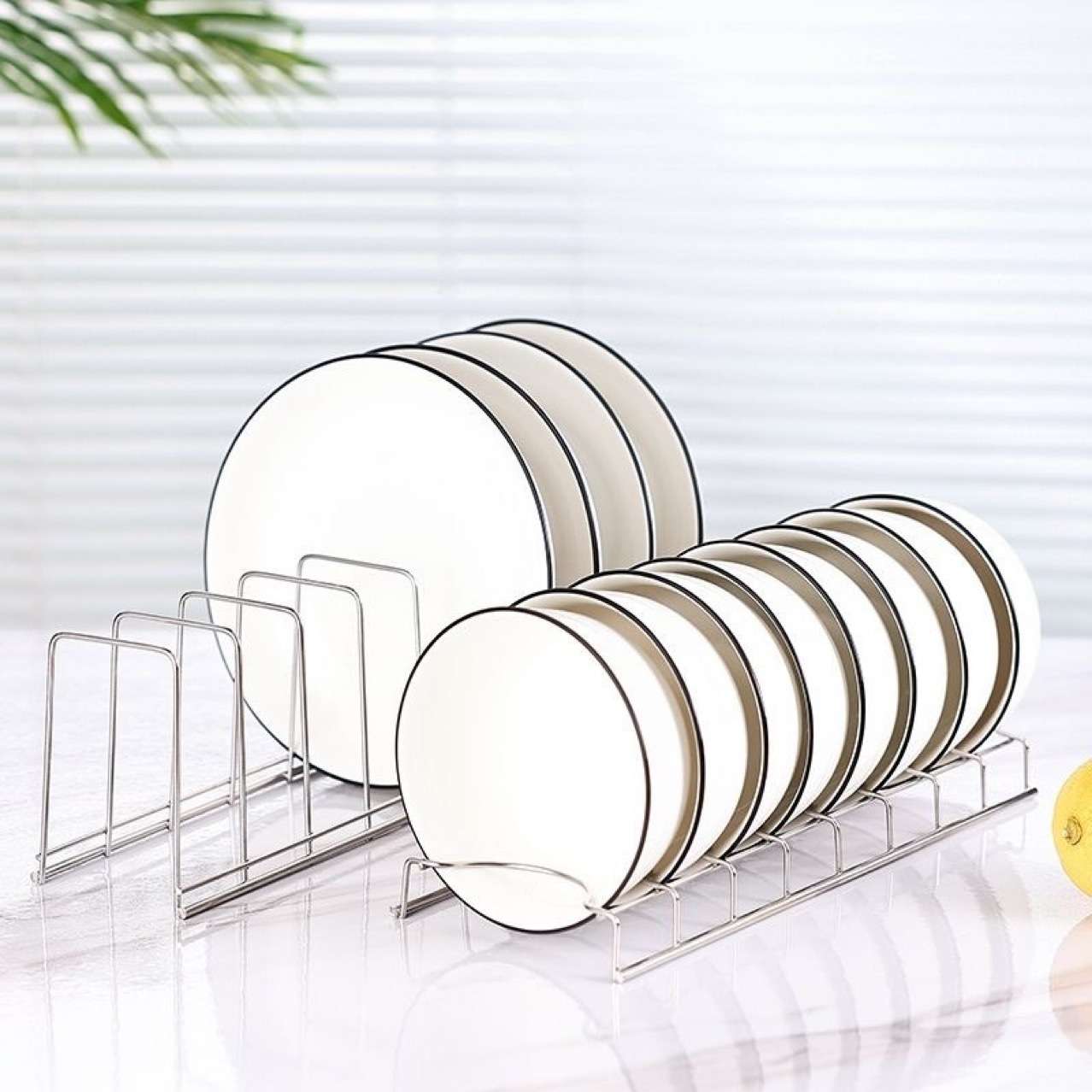 Asthetic minimal Korean student 2 in 1 plate rack