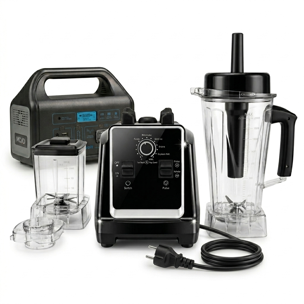 Rechargeable Power Station Blender - Commercial Grade ice Crusher ( can work on full use with electricity for 5 days)