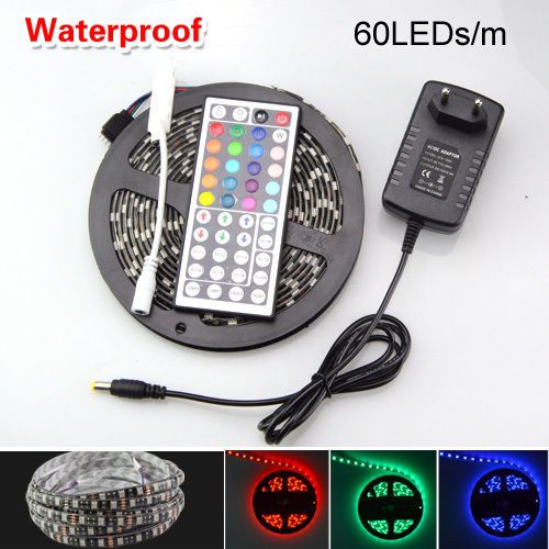 5meters Long Multi Colour Chrome Led Strip Light With Remote