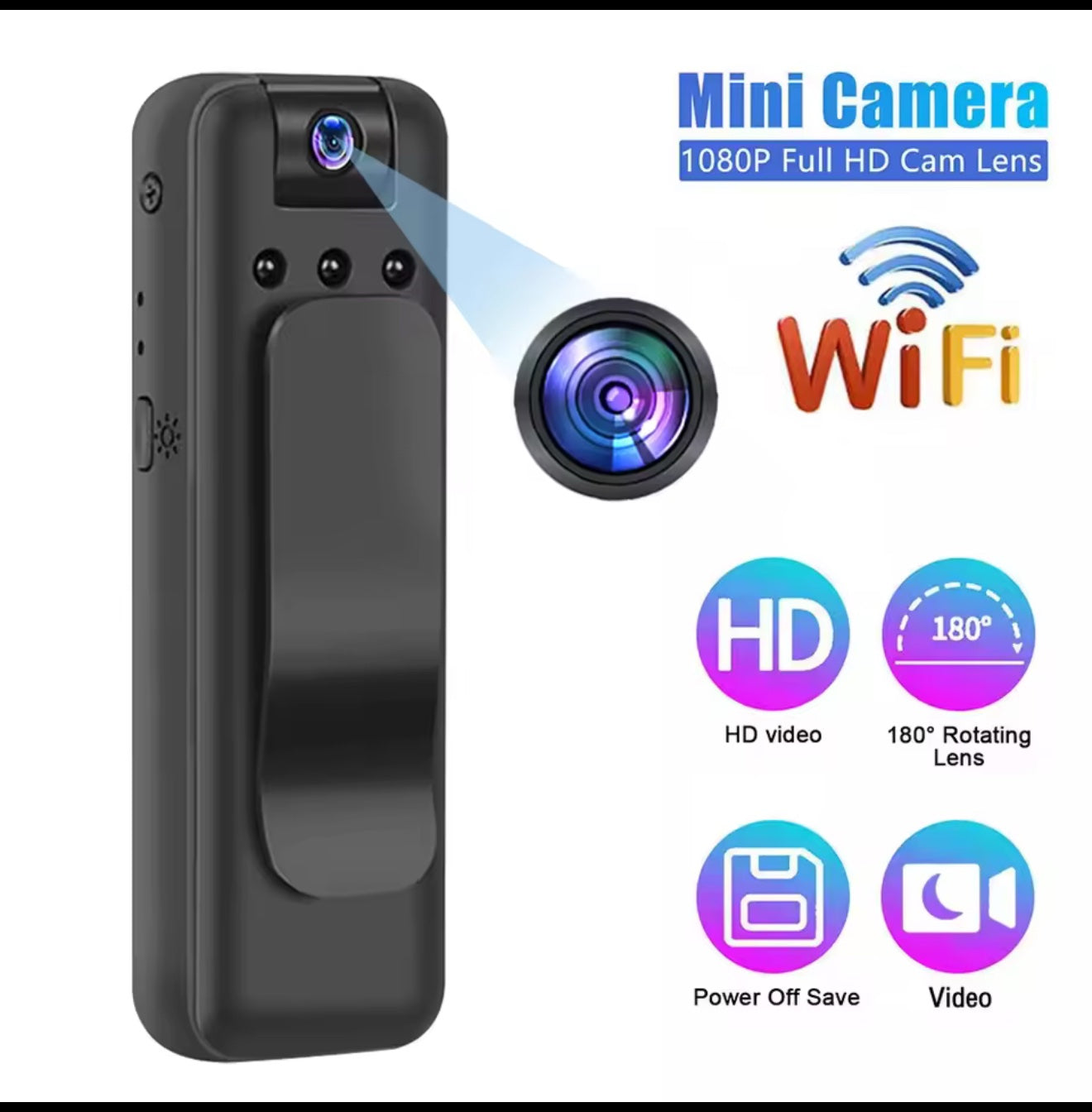 Body Spy Camera with Audio and Video