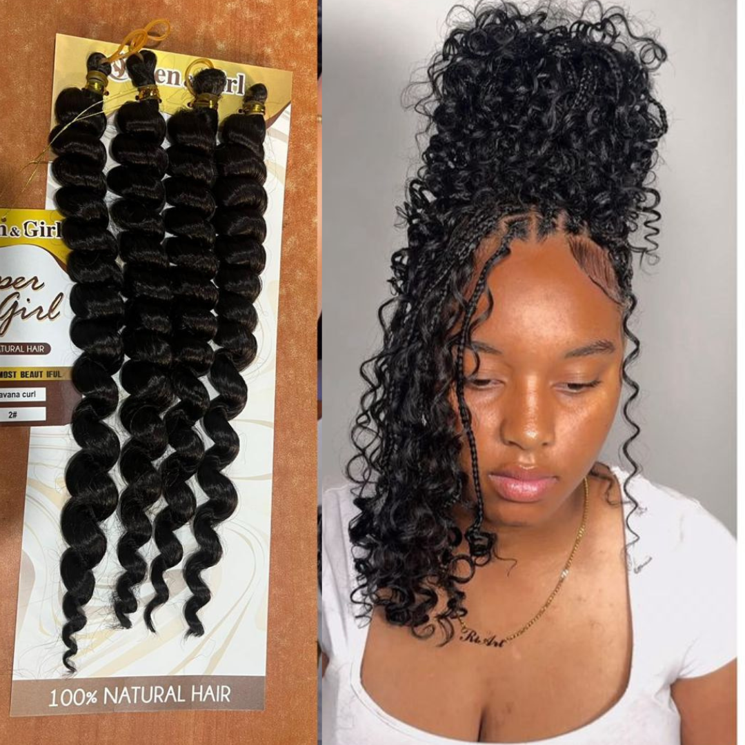 Natural  Boho braiding Extension  4 bundles