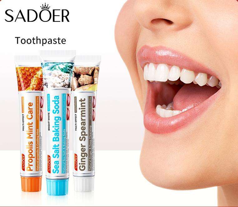 Bad Breathe Treatment Sea Salt and baking soda tooth paste Bad Breath Removing Toothpaste 100g