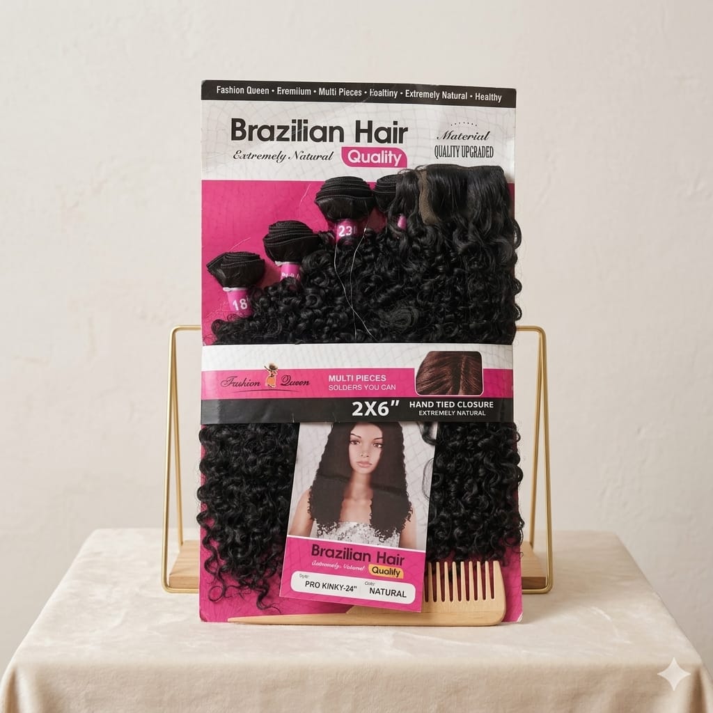 Brazilian Jerry curl bundles and closure very soft