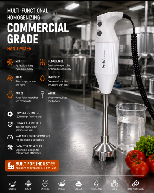 Multi functional  homogenizing Commercial Grade hand mixer