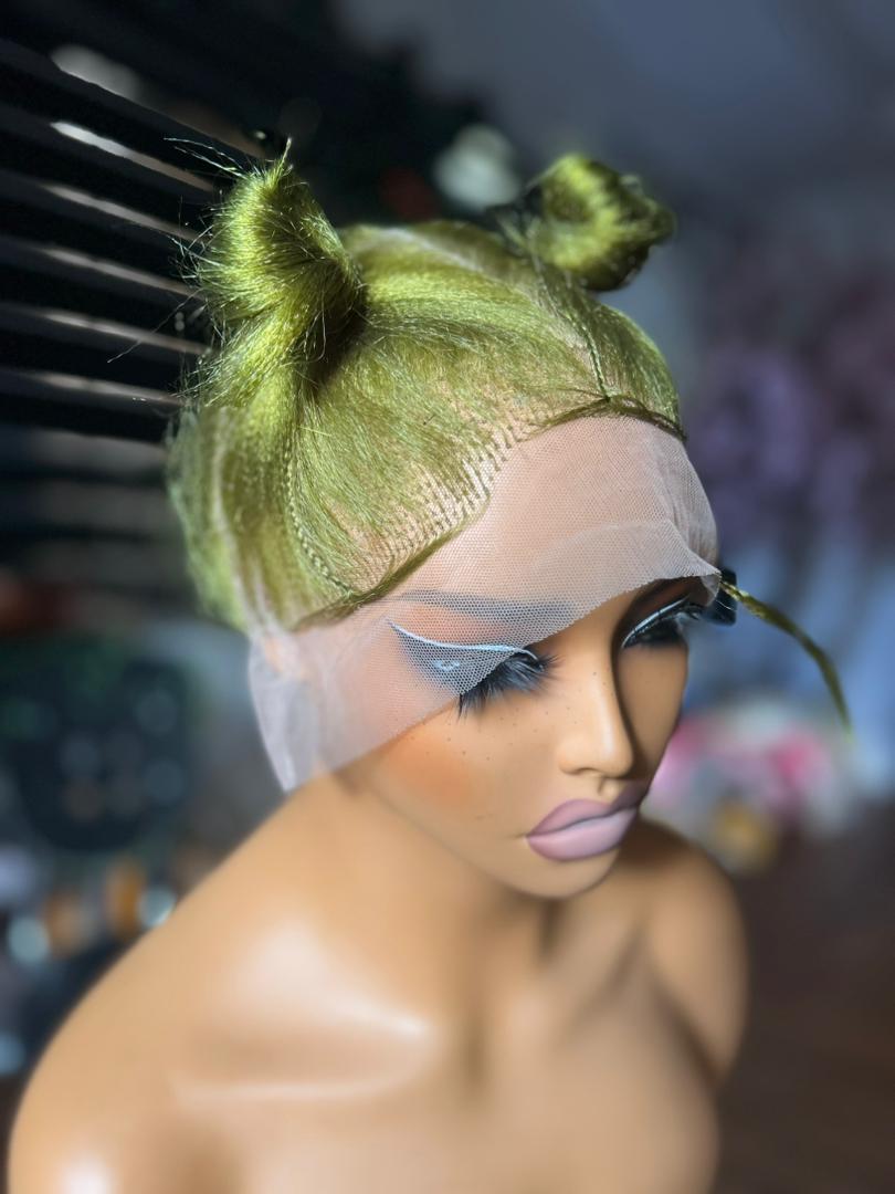 (green ) 360 Braider choice wig