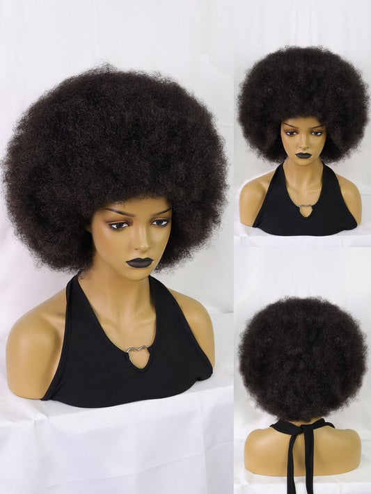 Short Afro Curly Synthetic Wig