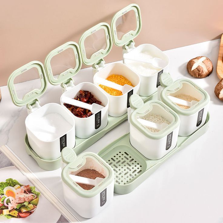 Korean Season jar 4 set Spice jar. (No Colour selection)