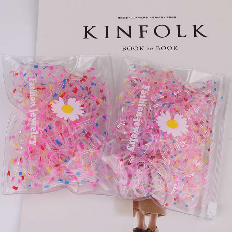 Luxe children's candy-colored rubber band hair tie