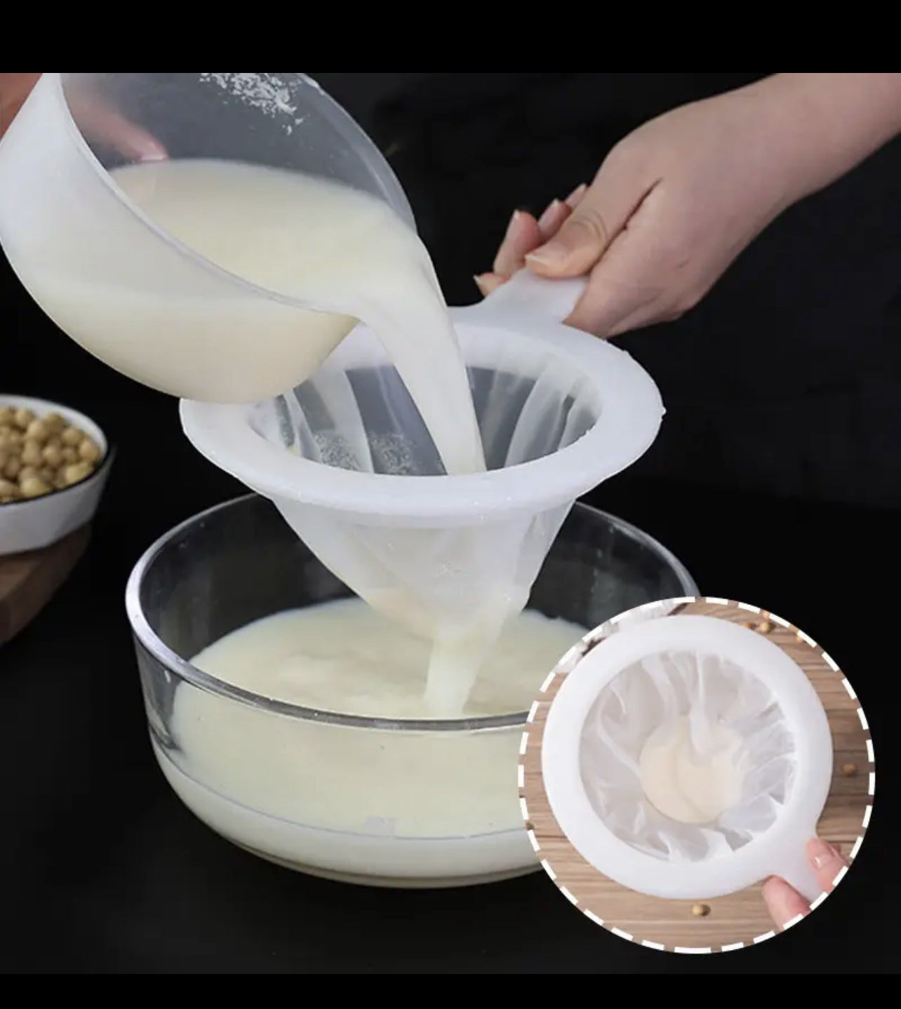 PORTABLE BIRCH MESH STRAINER/FILTER