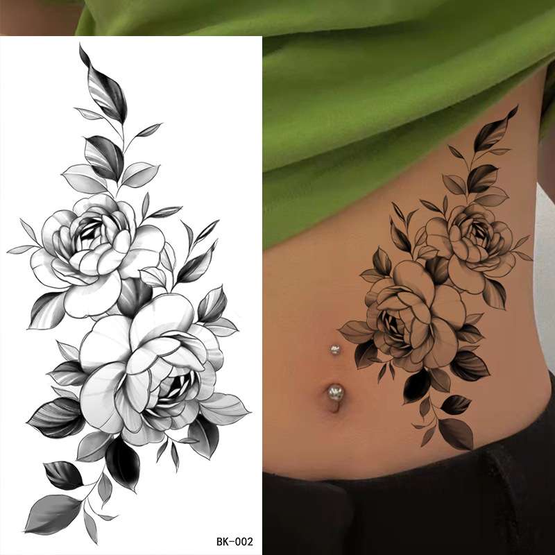Waterproof Temporary tattoo BK-002; Dimensions: 96*190MM