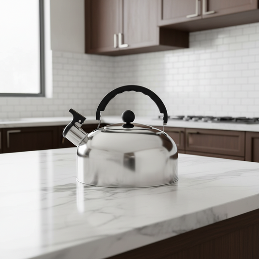 Silver 3 Liters Stainless steel Whistle kettle mid quality