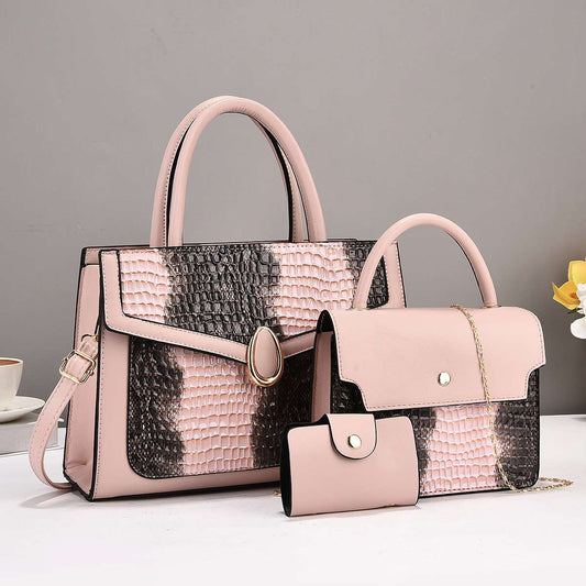 Pink Snakeskin High-end Madam Bag