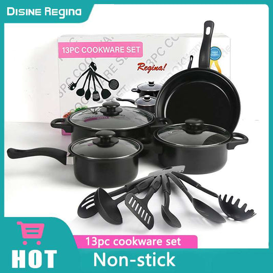 Budget non stick  Maifan pot set with free spoon ( low grade)
