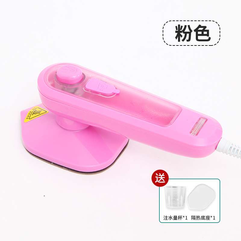 Pink steam iron