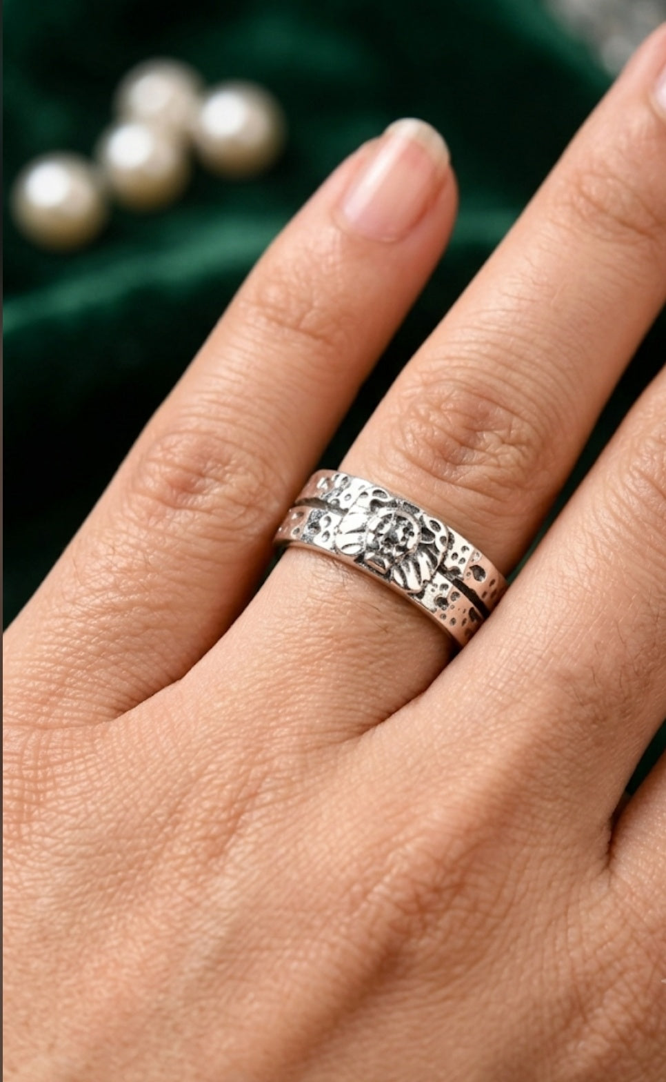 K50| Wholesale Silver Moss Size10 Non Tarnish