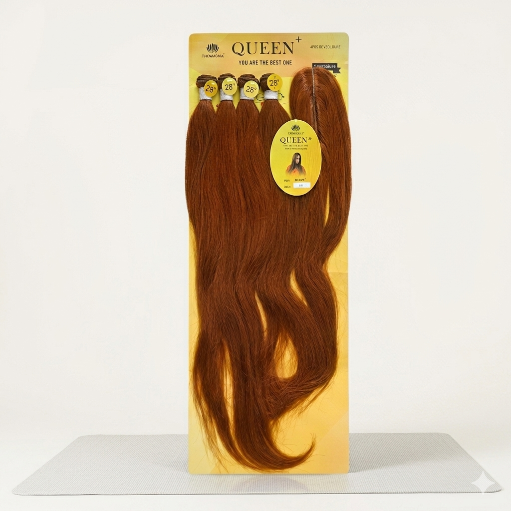 Silky caramel bone straight assistant hair Padded closure 28inches + 3 bundles human hair texture