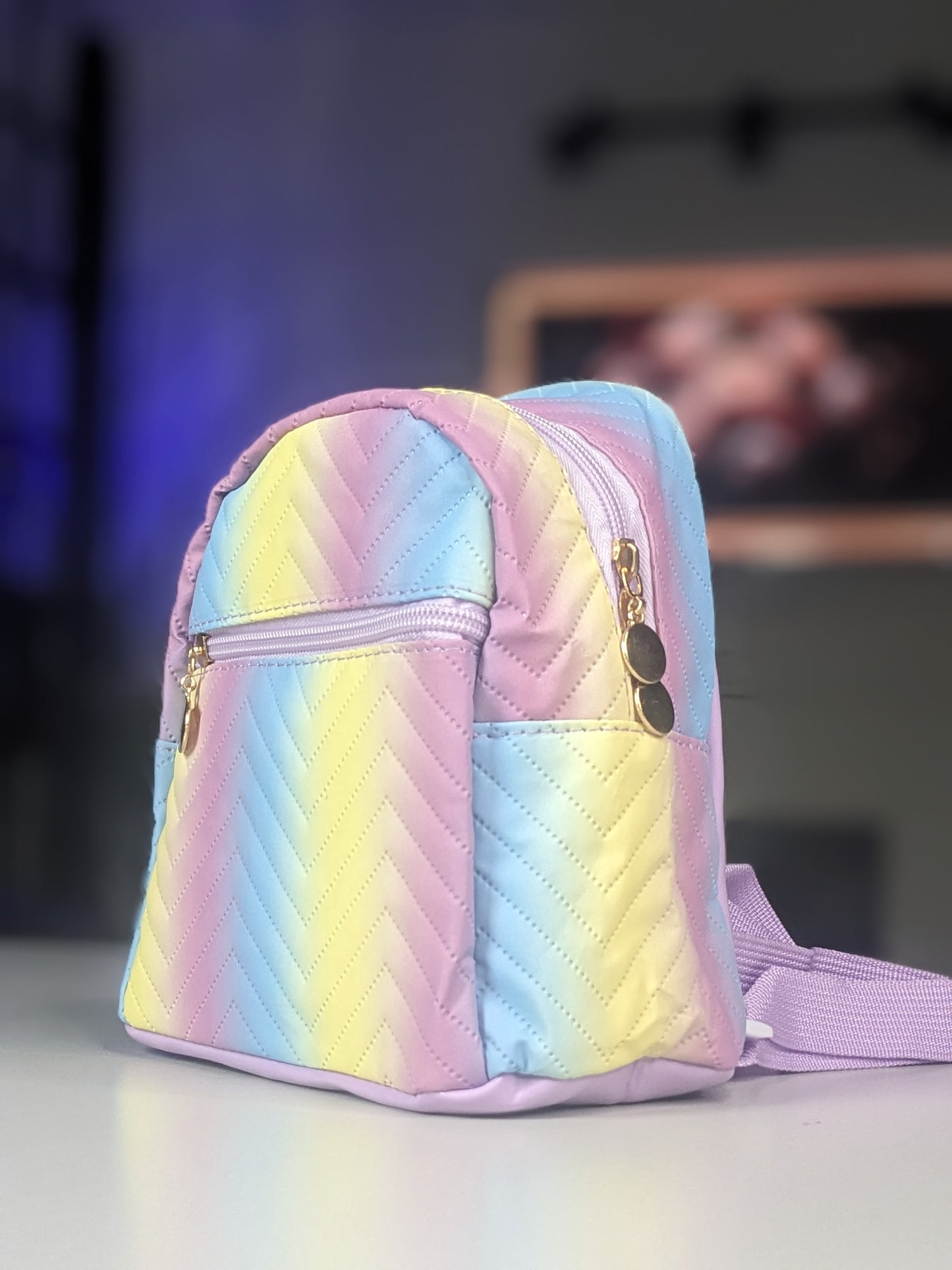 Rainbow make up Back pack (22 × 22cm)
