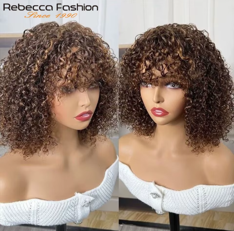 Rebecca Piano Fringe - 10" Human hair Wig