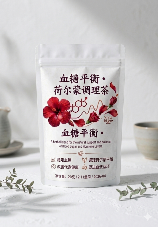 Hibiscus Tea a natural blend for the support and balance of Blood sugar, High blood pressure and Pcos