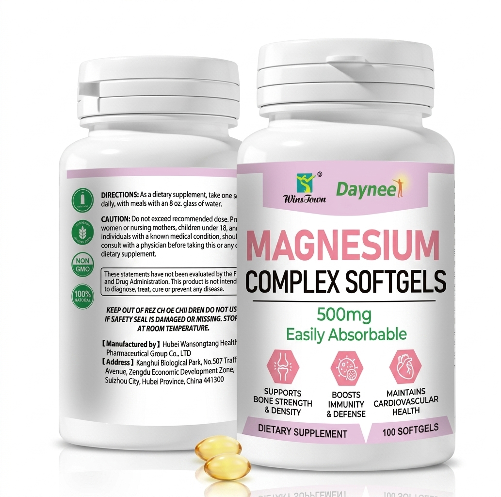 MAGNESIUM COMPLEX SOFTGELS FOR BONES/IMMUNITY/CARDIOVASCULAR HEALTH SUPPLEMENT