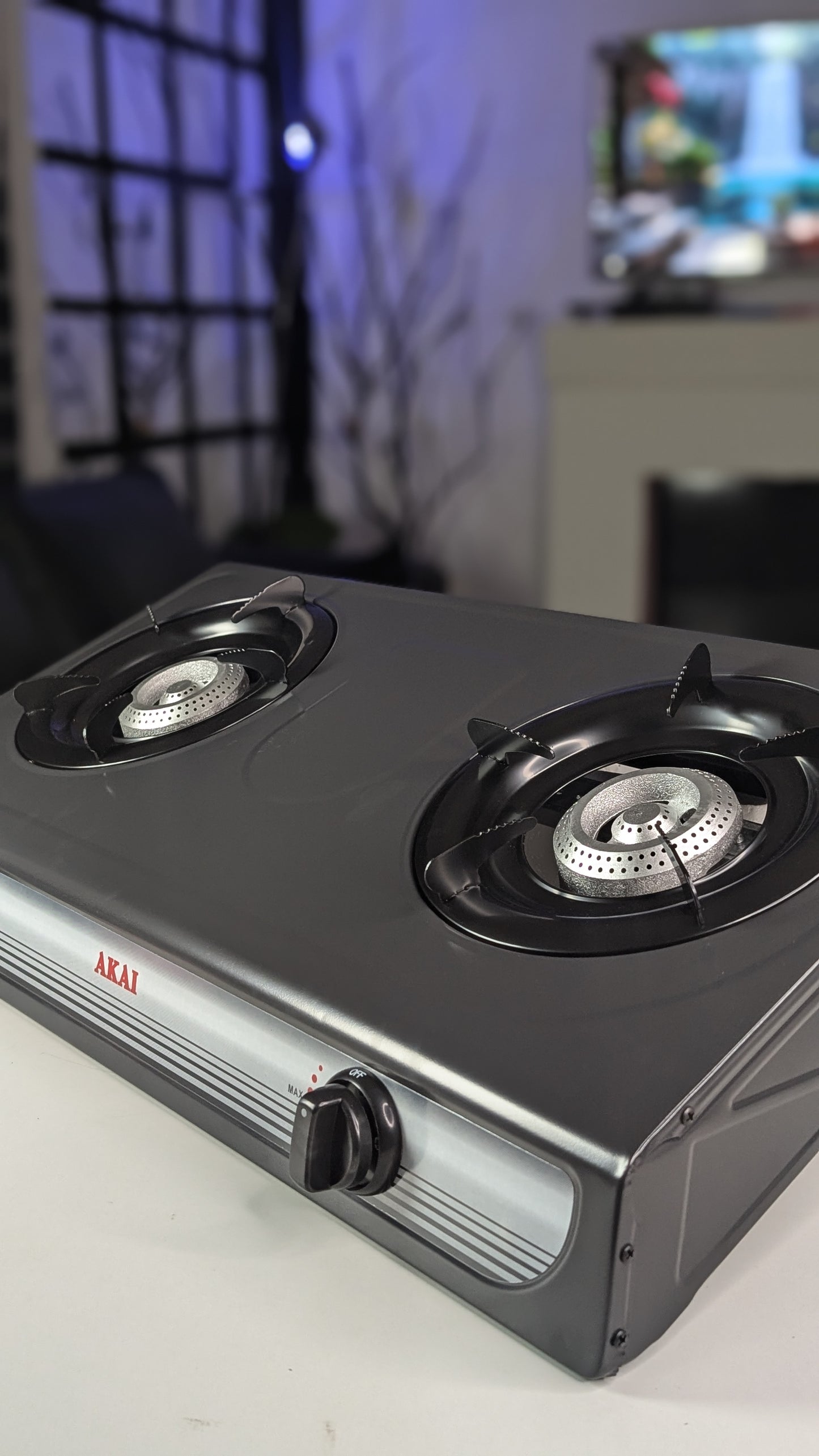 2BURNER NONSTICK GAS COOKER [AUTOMATIC IGNITION]