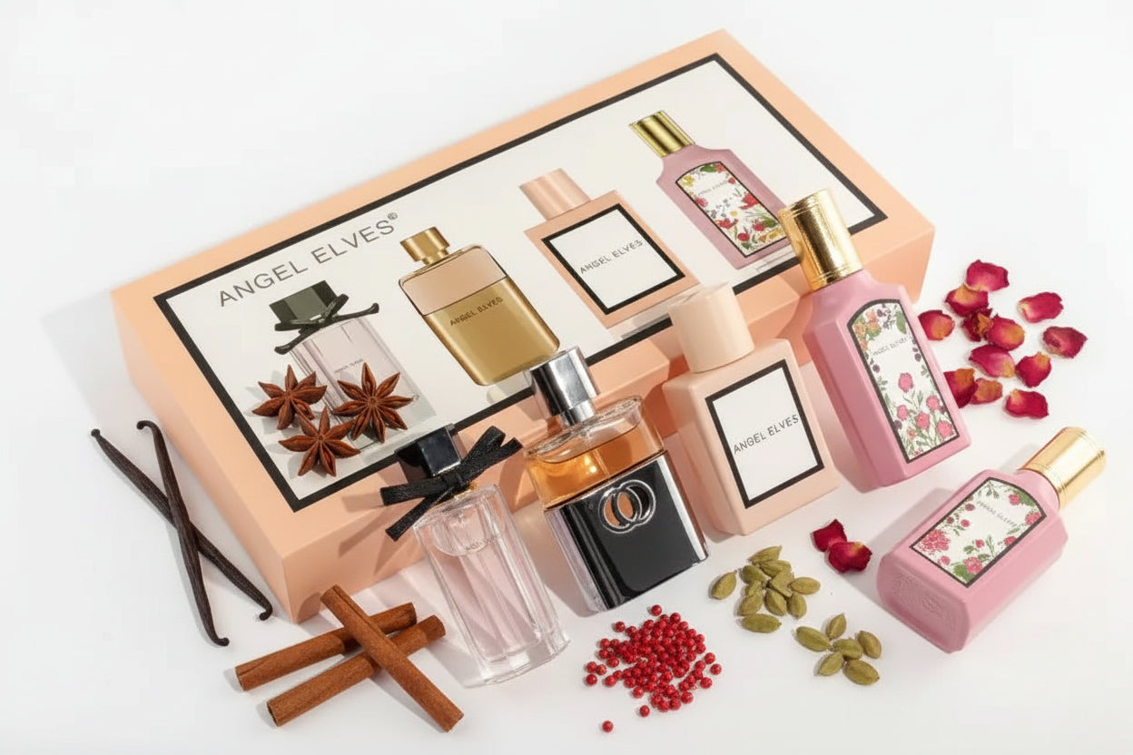 Angel Elves Pink women 4 in 1 Perfume Gift Set