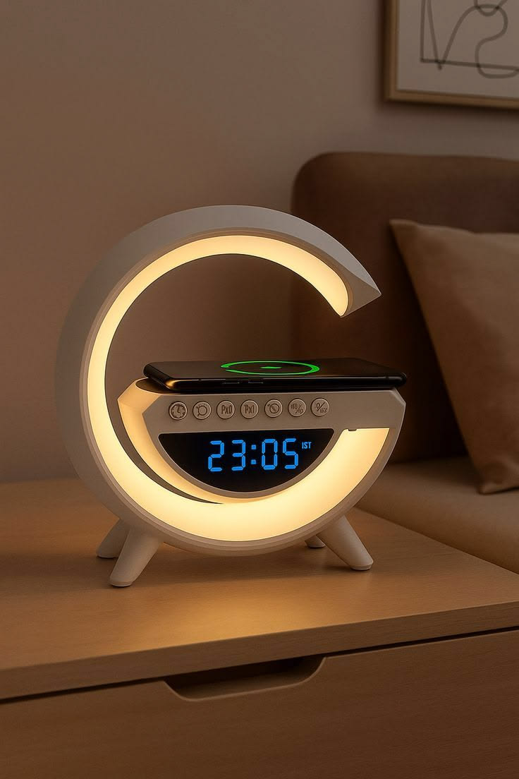 Led wireless phone charging Bluetooth speakers with radio and RGB Light