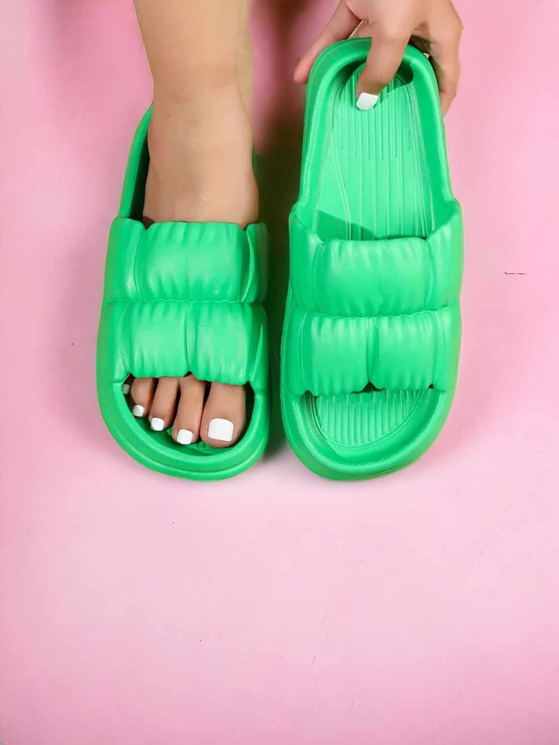 PureEase Lounge Slippers green (size 36-37)
