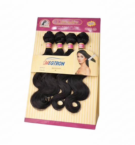 Megatron body wave bundles Packet hair Kane kalin fiber hair can be used as crochet