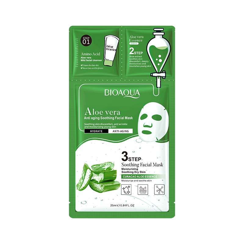 Aloe Vera Japanese Tri-Step Mask